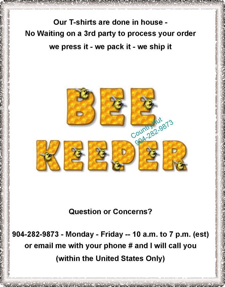 T-shirt – Your Name in — HONEYCOMB bees, sweet – Bee Keeper – up to 6xlarge