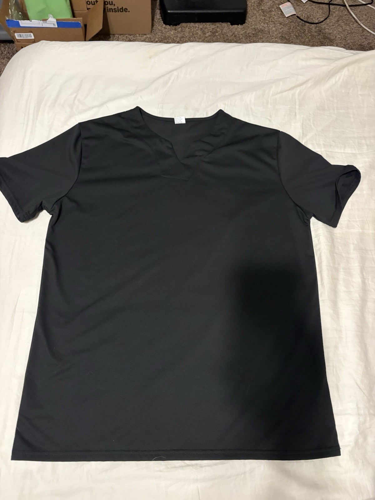 Mens Tee Shirts Casual V-Neck Short Sleeve Fitness T-Shirt Shirts