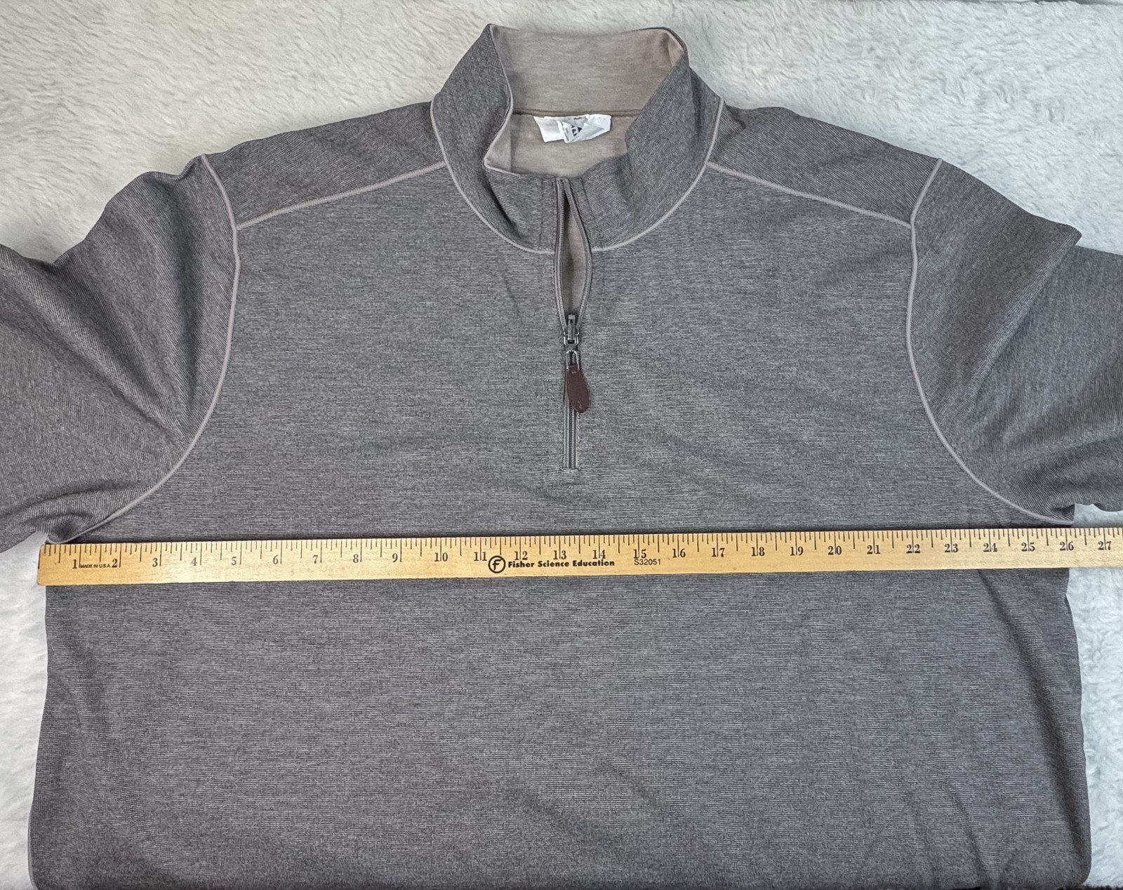 JOHNSTON & MURPHY XC4 Reversible 1/4 Zip Extreme Comfort Brown Tan Men’s XXL