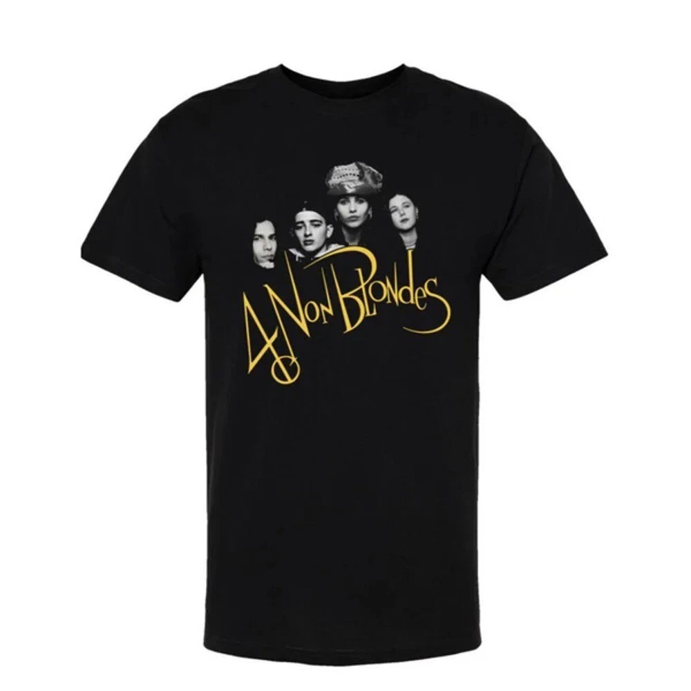 4 Non Blonds Classic Photo T-Shirt Full Size Black Cotton