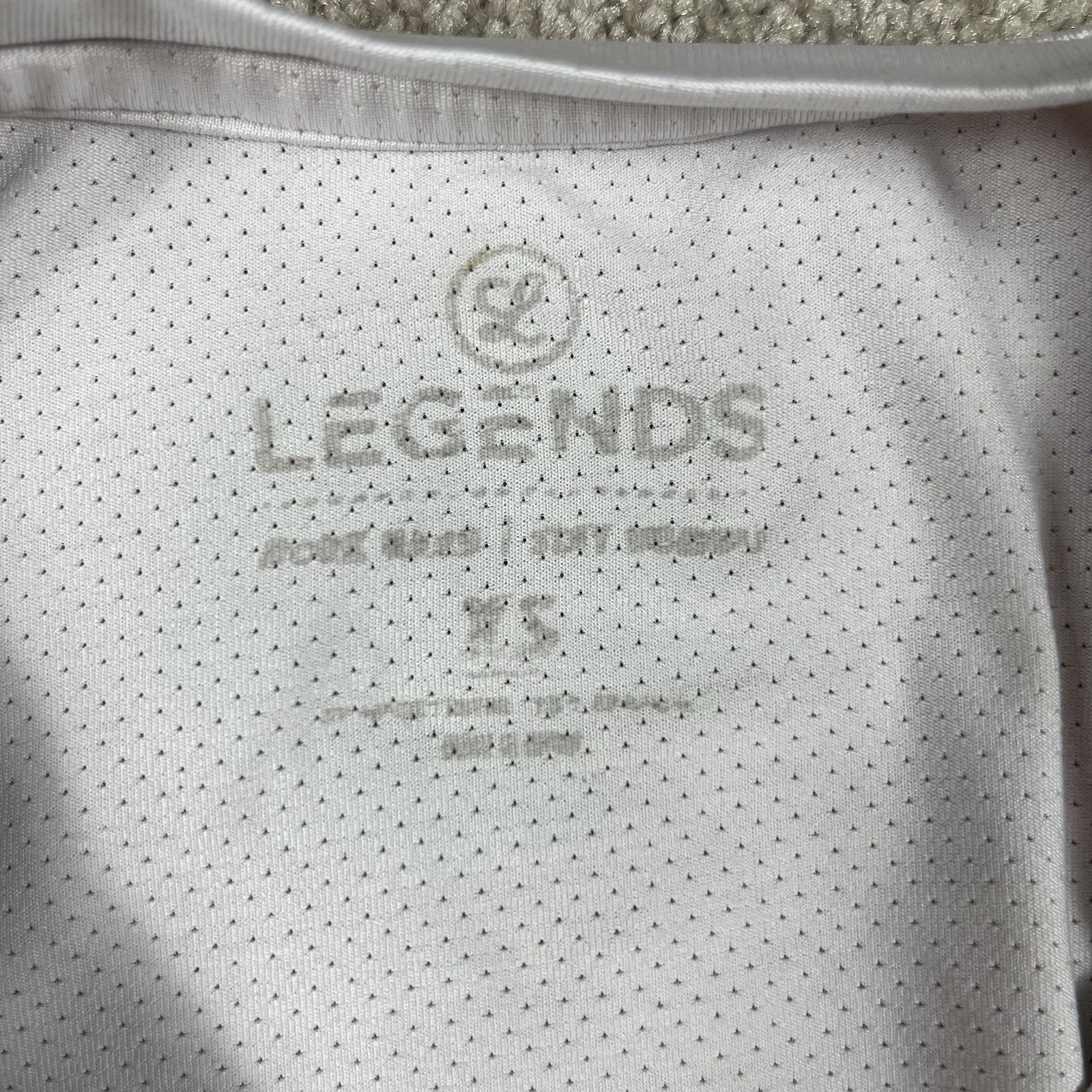Legends Men’s XL White Enzo Long Sleeve Athletic Shirt Performance Gym