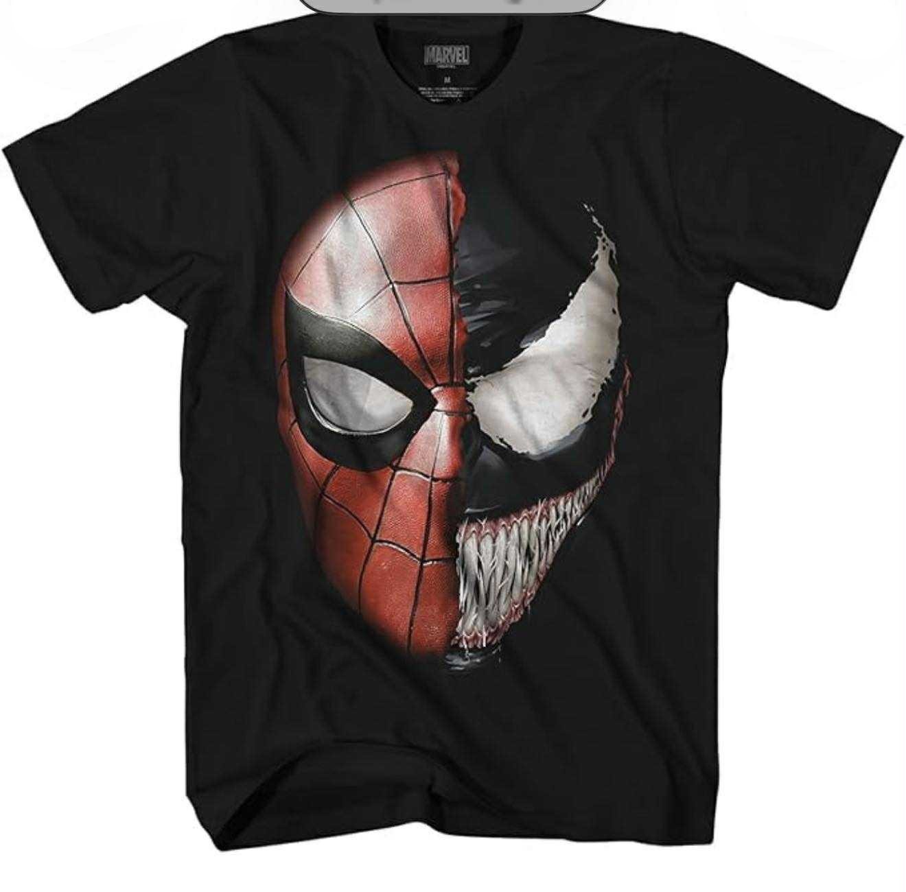 MARVEL Venom Spider-Man Black MARVEL T-Shirt Cotton/Polyester Medium Men