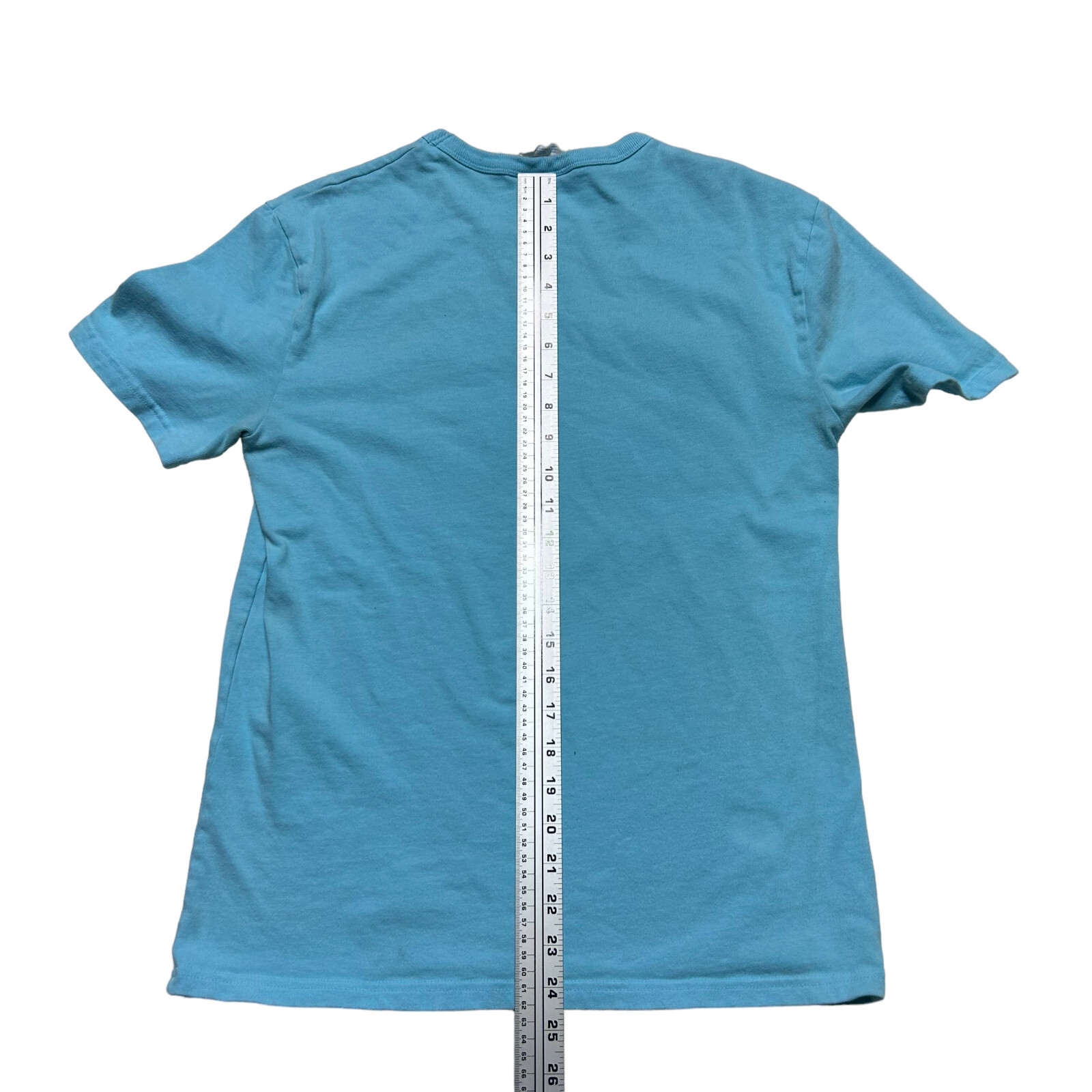 Champion Shirt Mens Small Aqua Blue Short Sleeve Casual Crew Neck