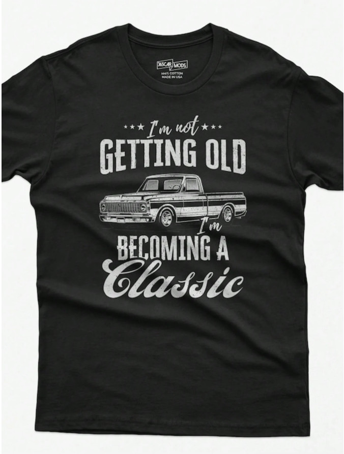 Classic Pickup Truck T-Shirt Vintage Car Lover Gift Retro Automotive Tee Men