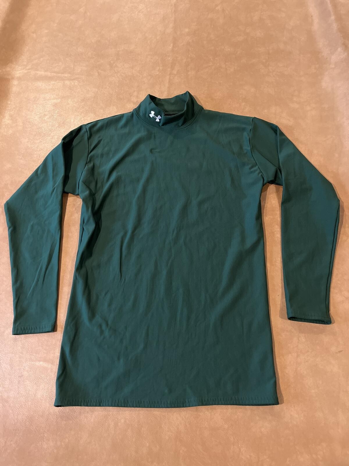 Under Armour ColdGear Mock Neck Long Sleeve Shirt Green (Men’s XL)