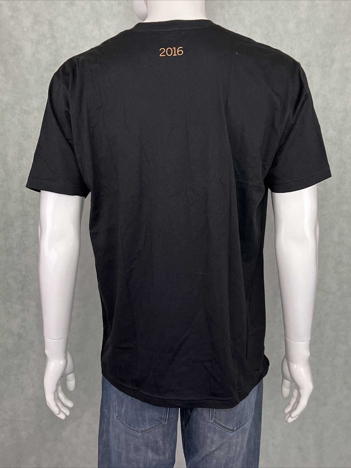 NWT The Late Show Stephen Colbert 2016 “the L” graphic T-Shirt, Black LARGE