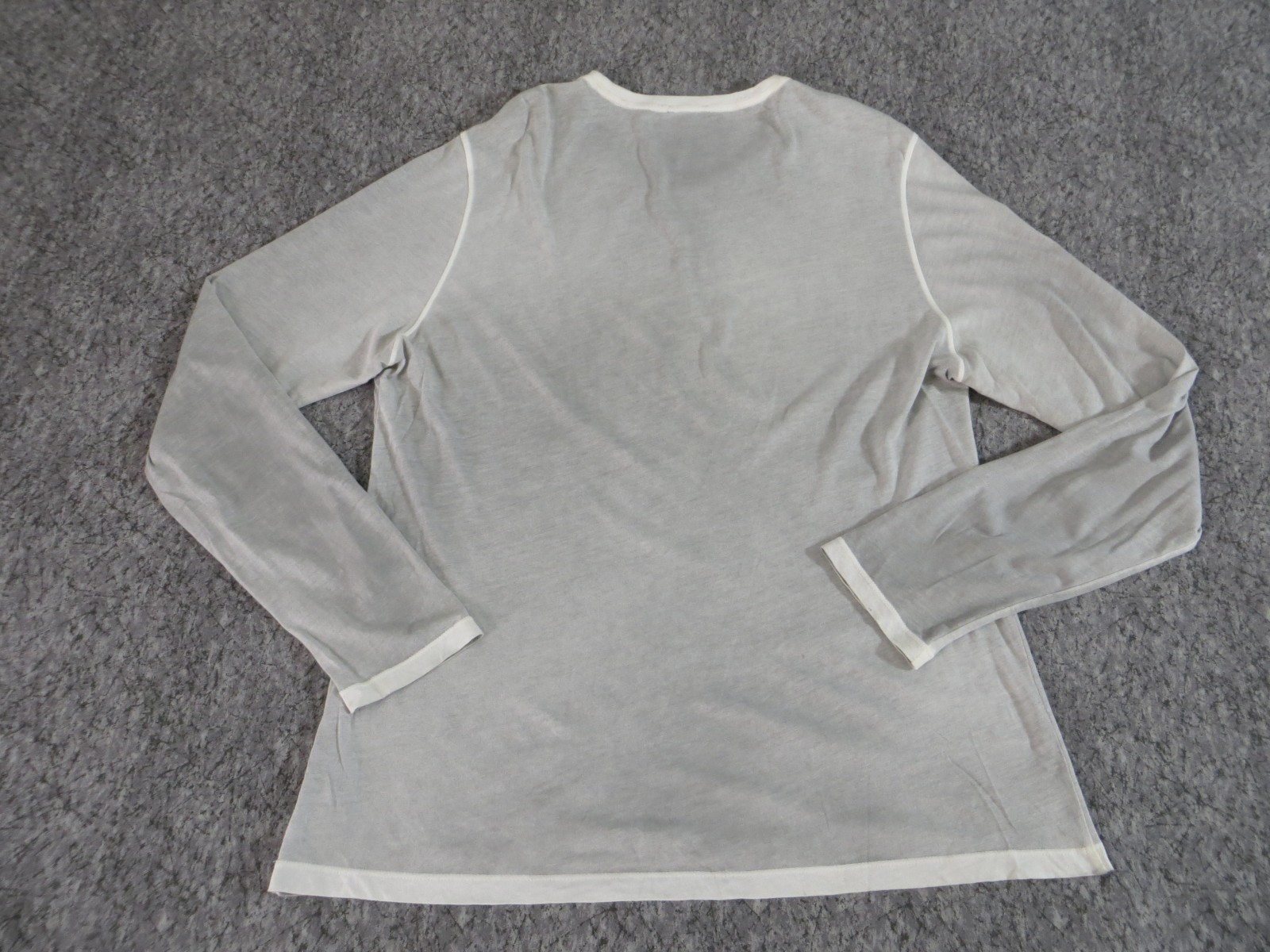 Patrick Assaraf T Shirt Mens Extra Large Long Sleeve Pima Cotton Gray