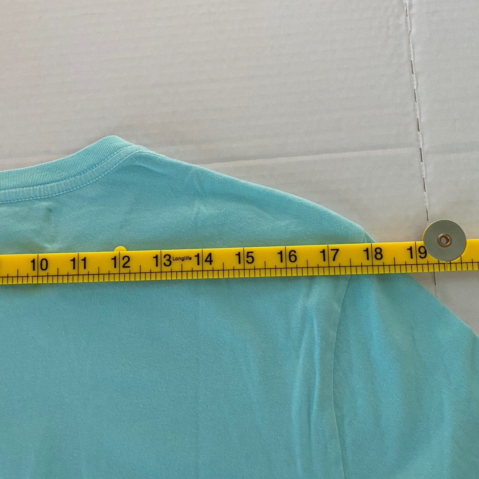 M. Singer Mens Aqua Blue Cotton Pocket T-Shirt Made in USA Small NWT