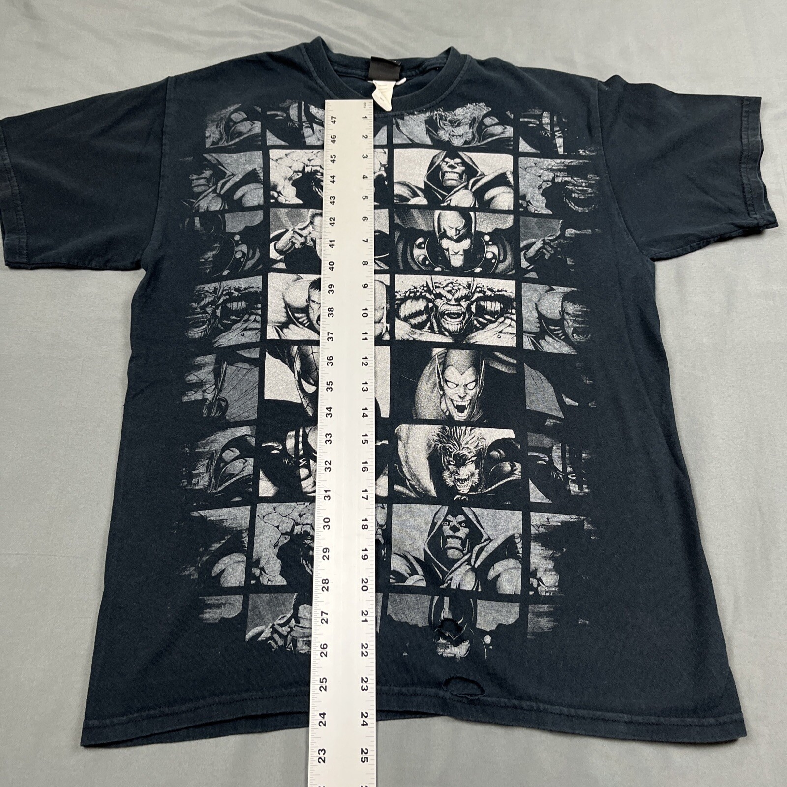 Vintage Marvel Mad Engine Panel Graphic Tee Medium Black Read Desc