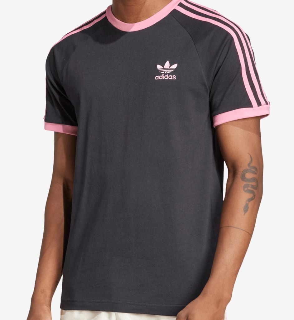 NEW MENS ADIDAS ORIGINALS 3-STRIPES CALIFORNIA TREFOIL SHIRT ~SIZE 2XL KA56 PINK