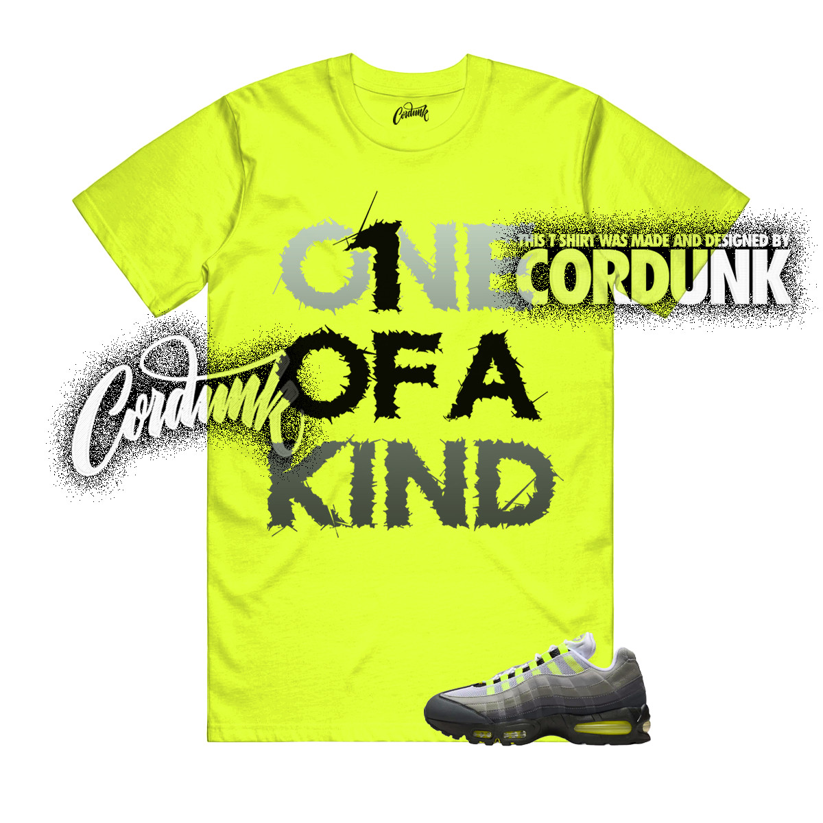 Air Max 95 Big Bubble Neon Yellow Black Cool Grey OG 2026 T Shirt Match 1OAK