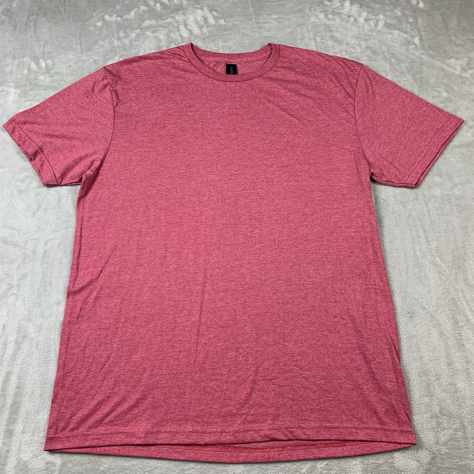 Gildan Soft Style T-Shirt Mens Large Red Short Sleeve Polyester Bamboo Casual