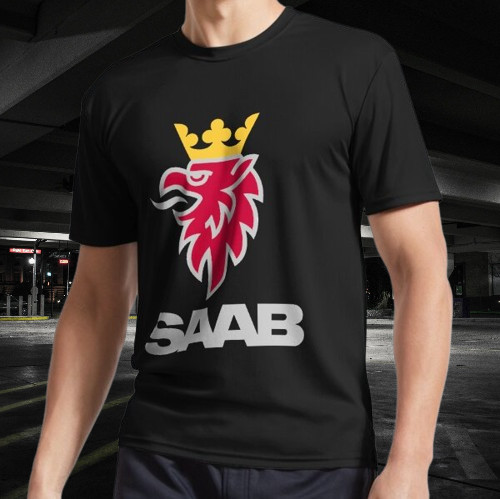 Saab logo products Classic Active Logo T-Shirt Funny Size Mode American T-shirt