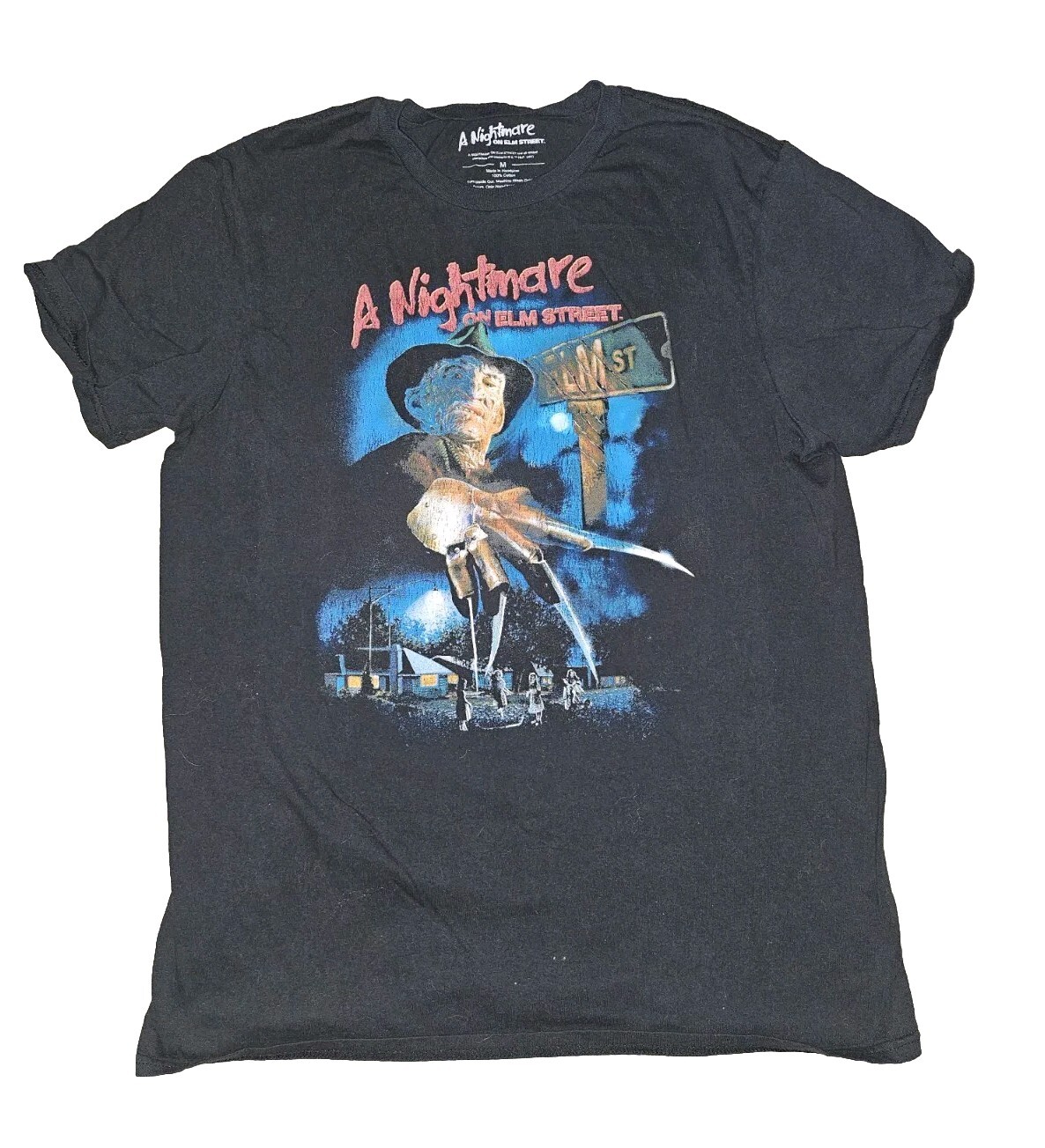 Nightmare On Elm Street Movie Black T-Shirt
