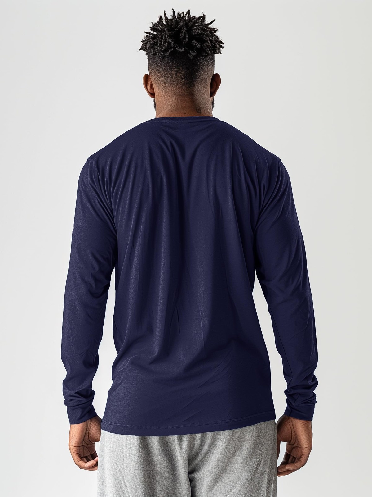 5 Pack Mens Long Sleeve Shirts Quick Dry Moisture Wicking Athletic Running Gy…