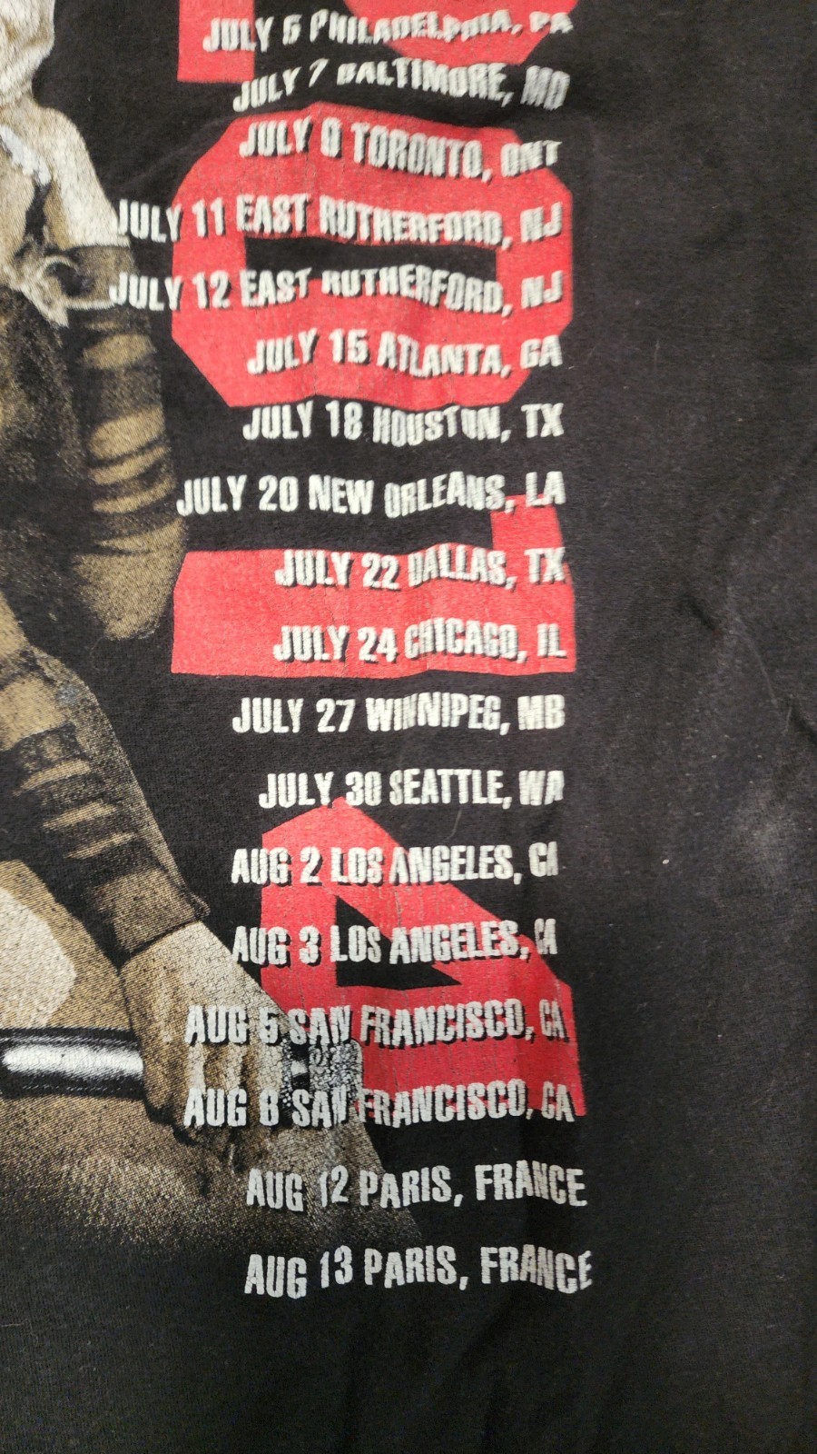 Jay Z & Beyoncé On The Run 2014 Tour Concert T-Shirt | 2-Sided Mens Black