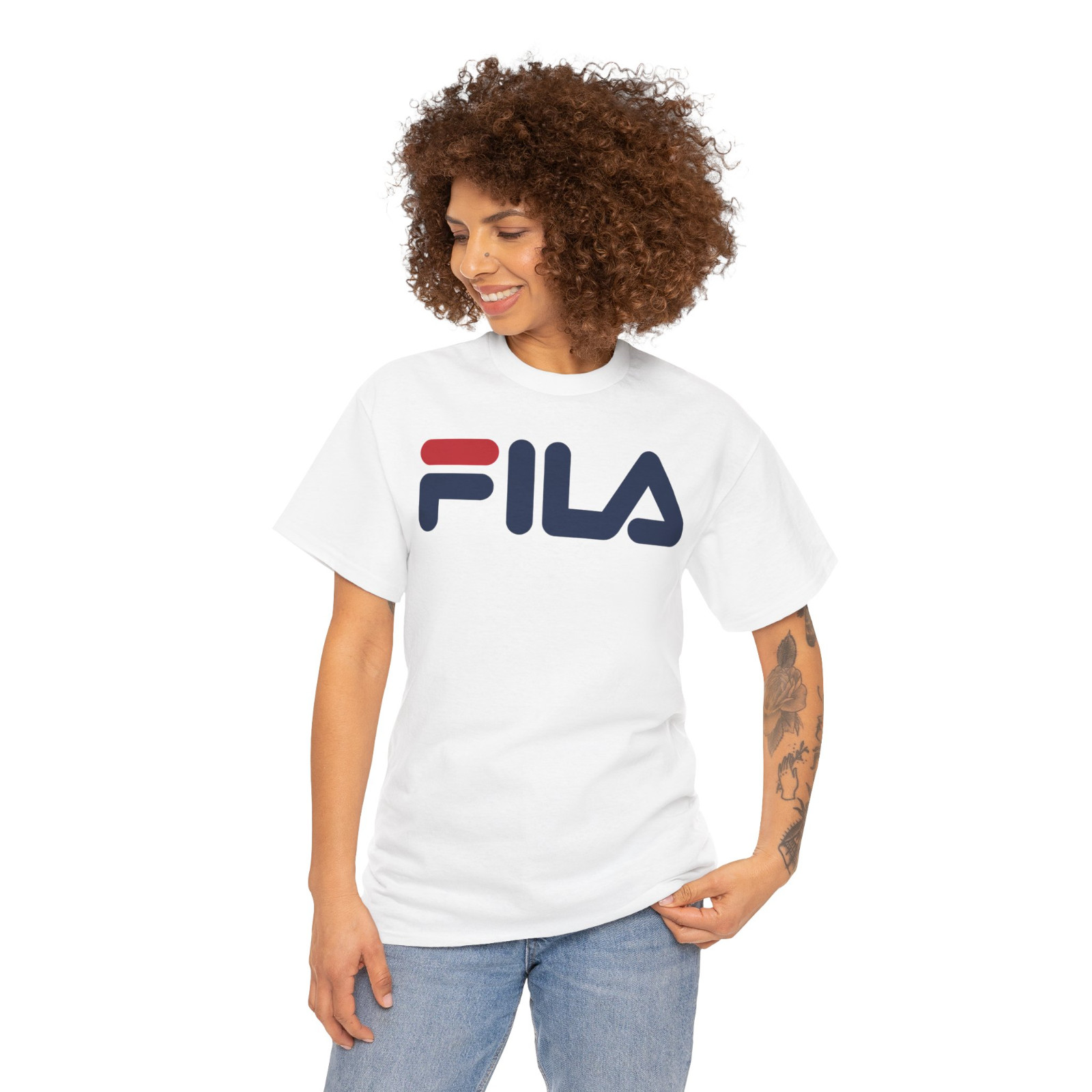 New Fila Sports Logo Men’s T-Shirt American Size S-5XL T-Shirt
