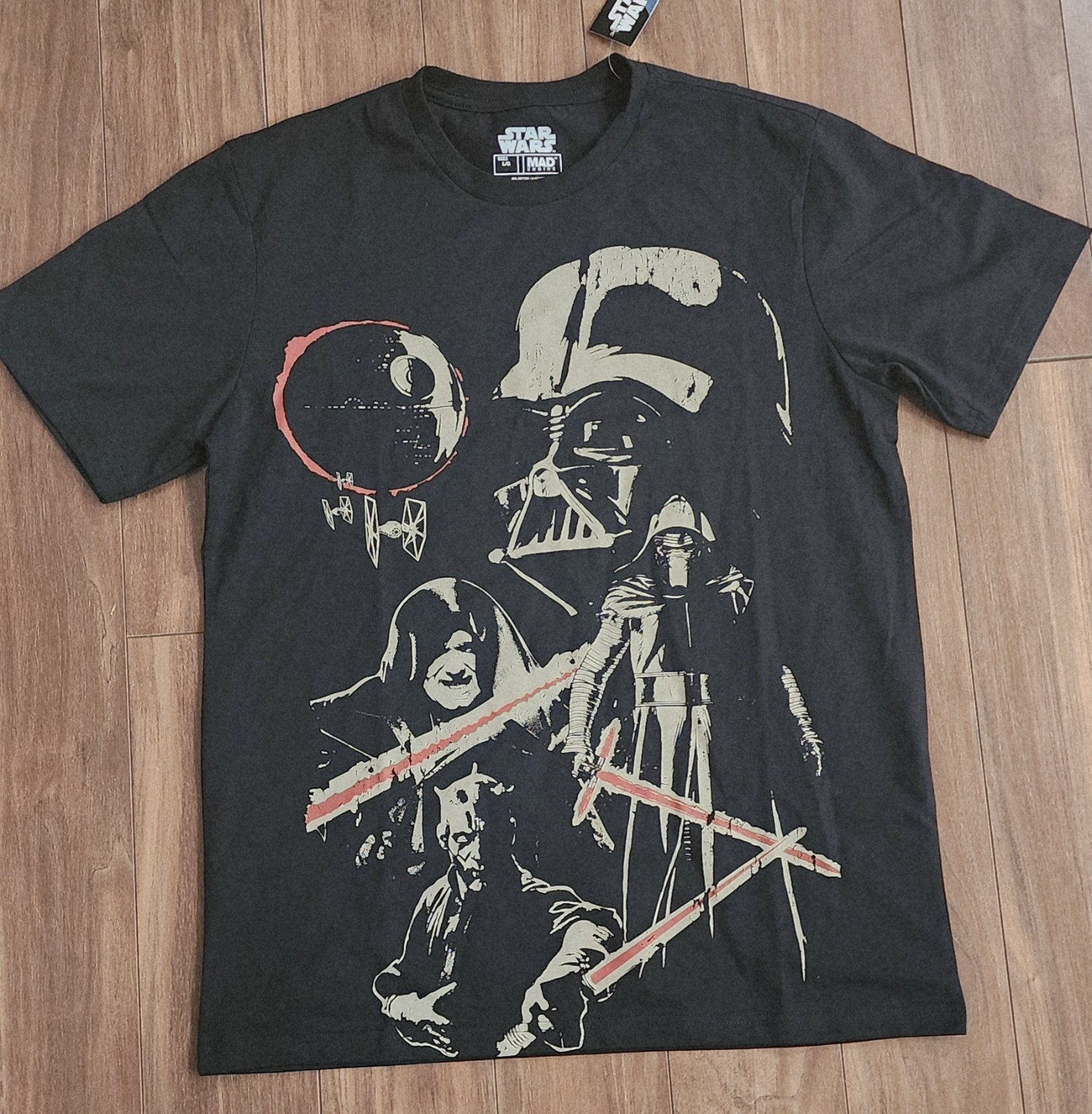 Star Wars Mad Engine T-Shirt Men’s Sz Large Darth Vader Darth Maul Kylo Ren Tee