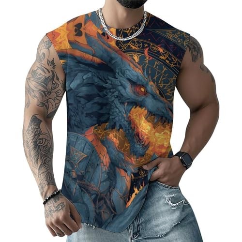Warrior Graphic Vacation 3D Tank Top