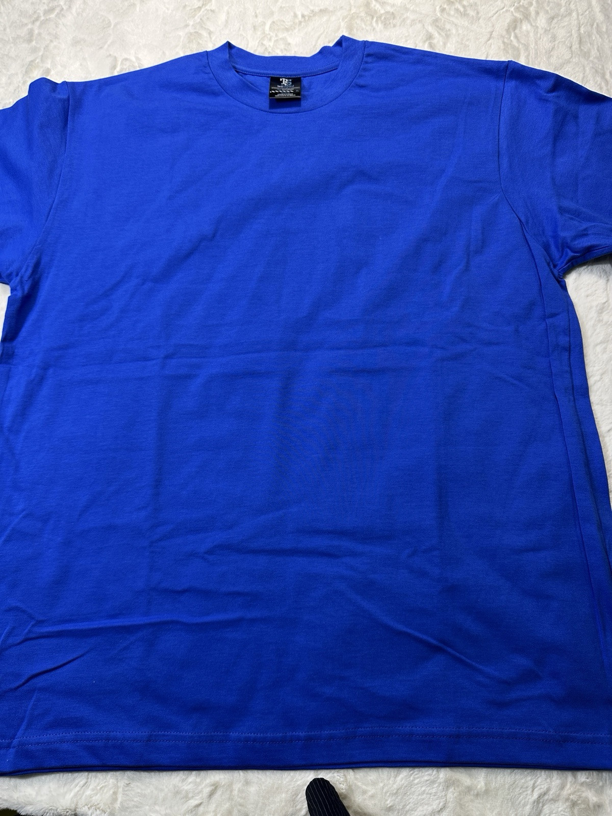 Teestyled Mens T Shirt X-Large, Blue Classic Plaid 100%cotton