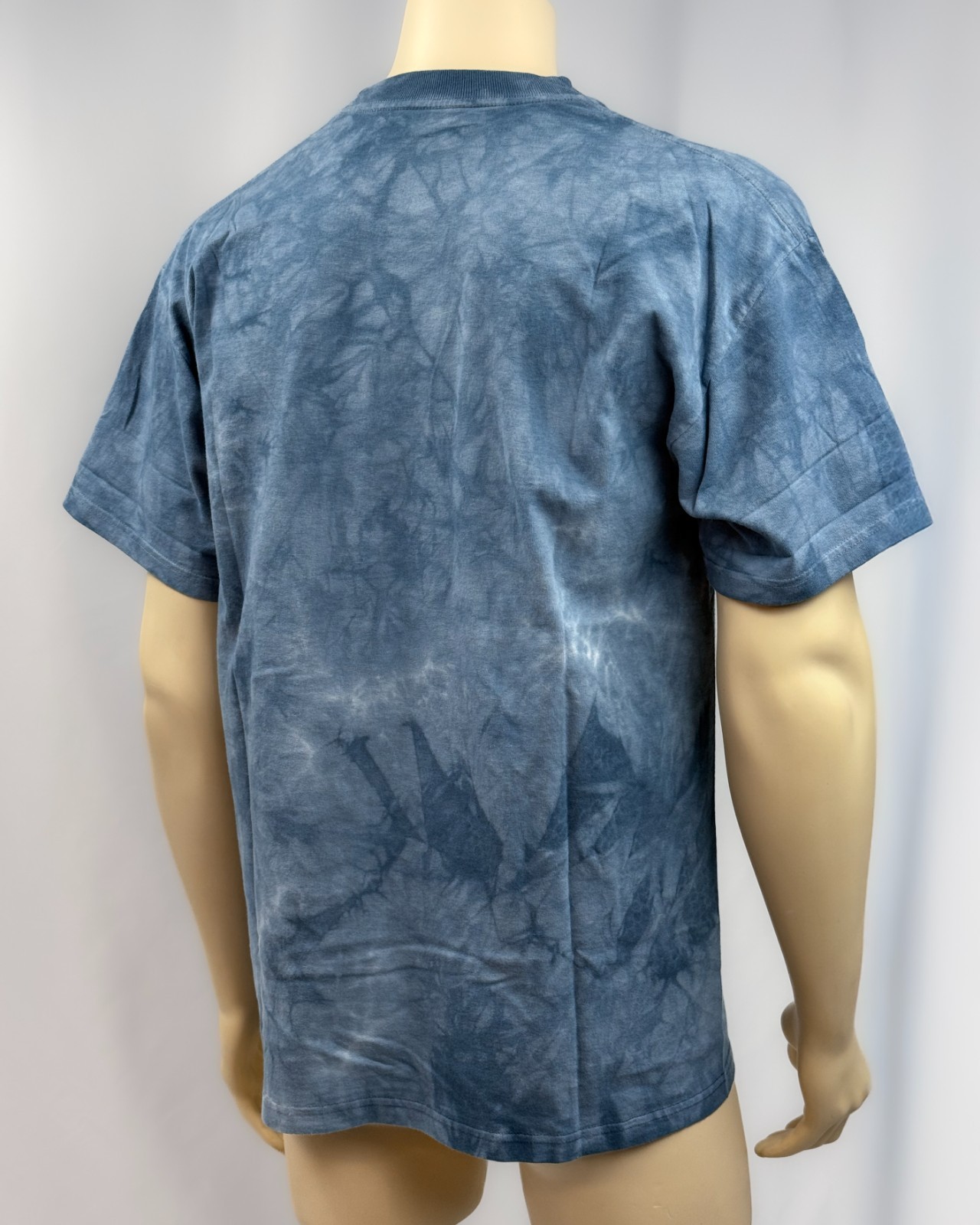 Vintage 1999 The Mountain Horse Snow T Shirt Large Blue Tie Dye Wild Wings USA