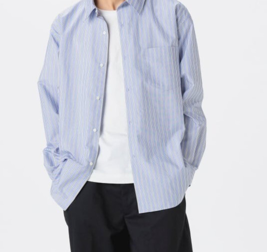 (ASK availability First) BEAMS polyester broadcloth regular collar shirt NEW