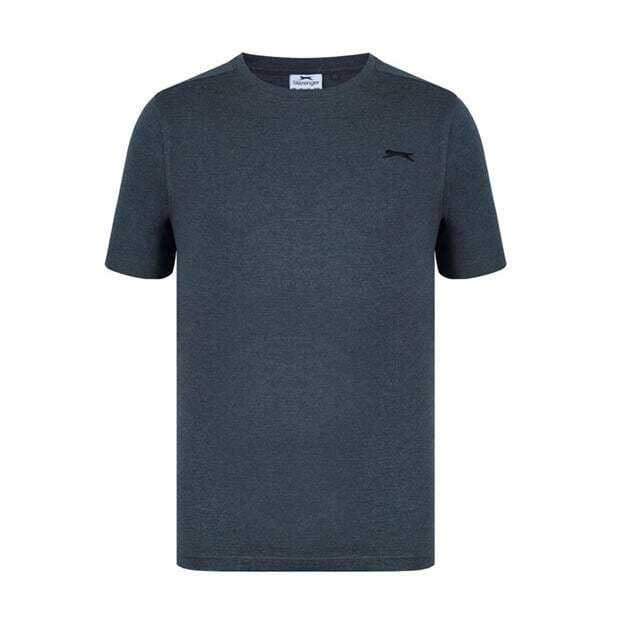 Mens Slazenger 100% Cotton Plain Crew Neck T Shirt XS S M L XL XXL 3XL 4XL BNWT