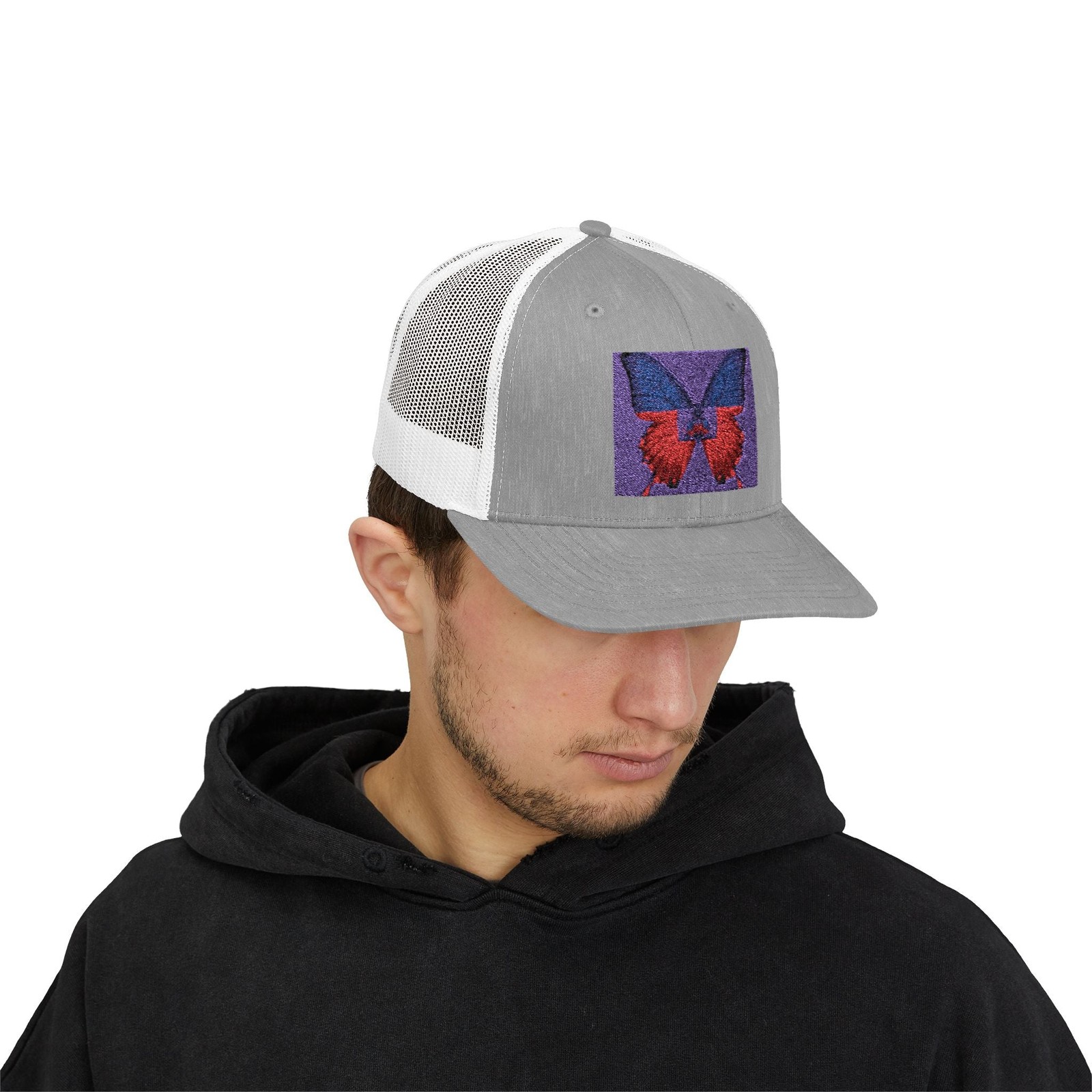 Haitian Flag Butterfly Cap