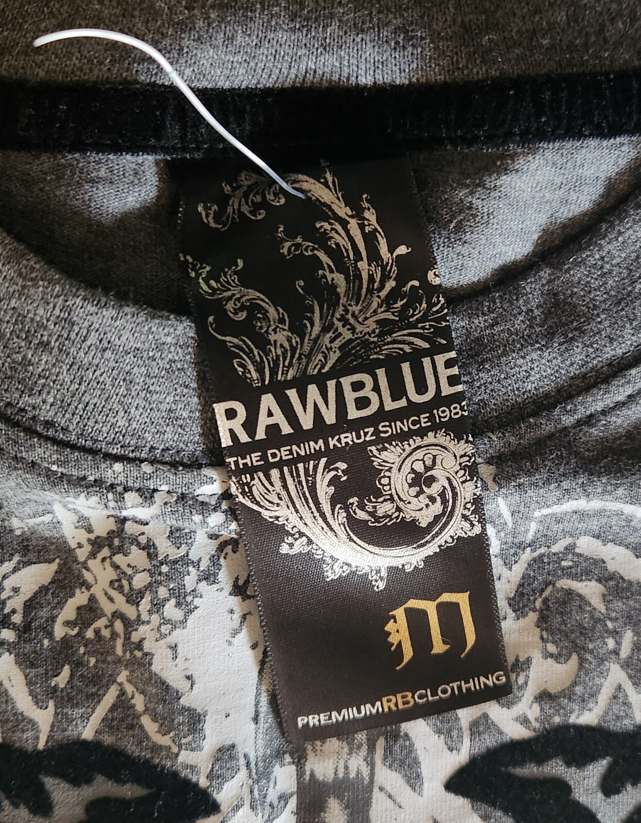 RawBlue Atrocious Drifter Doublesided Textured T-Shirt Size M New Without Tags