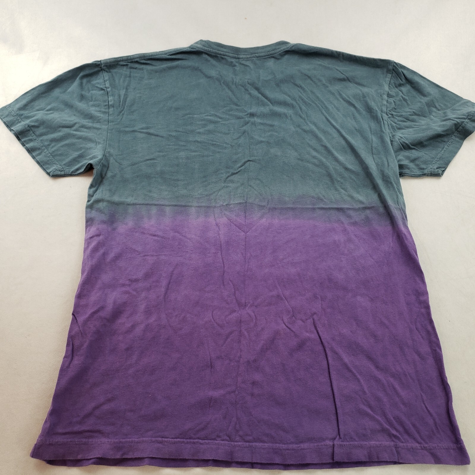 Hybrid Tees Tie Dye 2 Tone Purple Gray T Shirt Soft Comfy Men XL