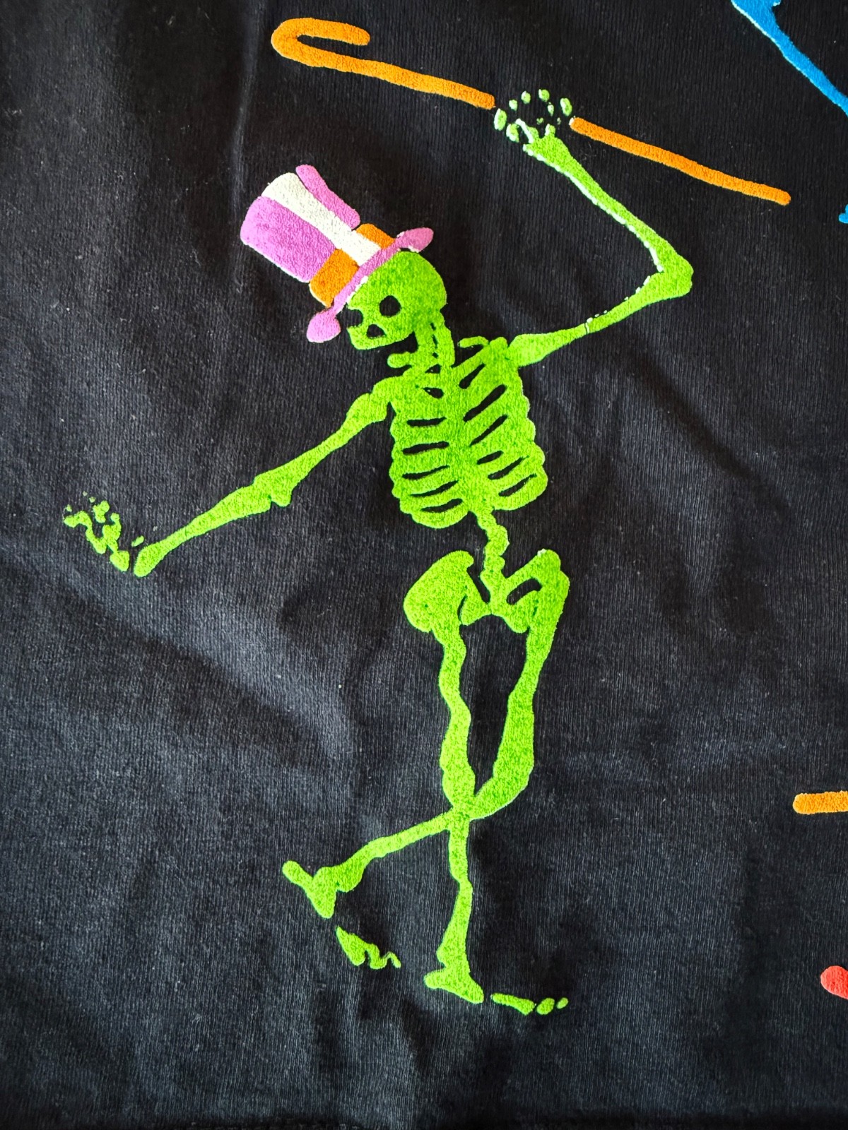 Online Ceramics Dancing Skeleton Grateful Dead Tshirt Medium Excellent condition