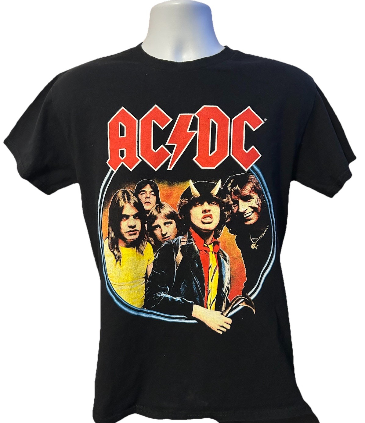 AC/DC Highway To Hell t-shirt Adult Medium Black Short Sleeve Double Sided 2024