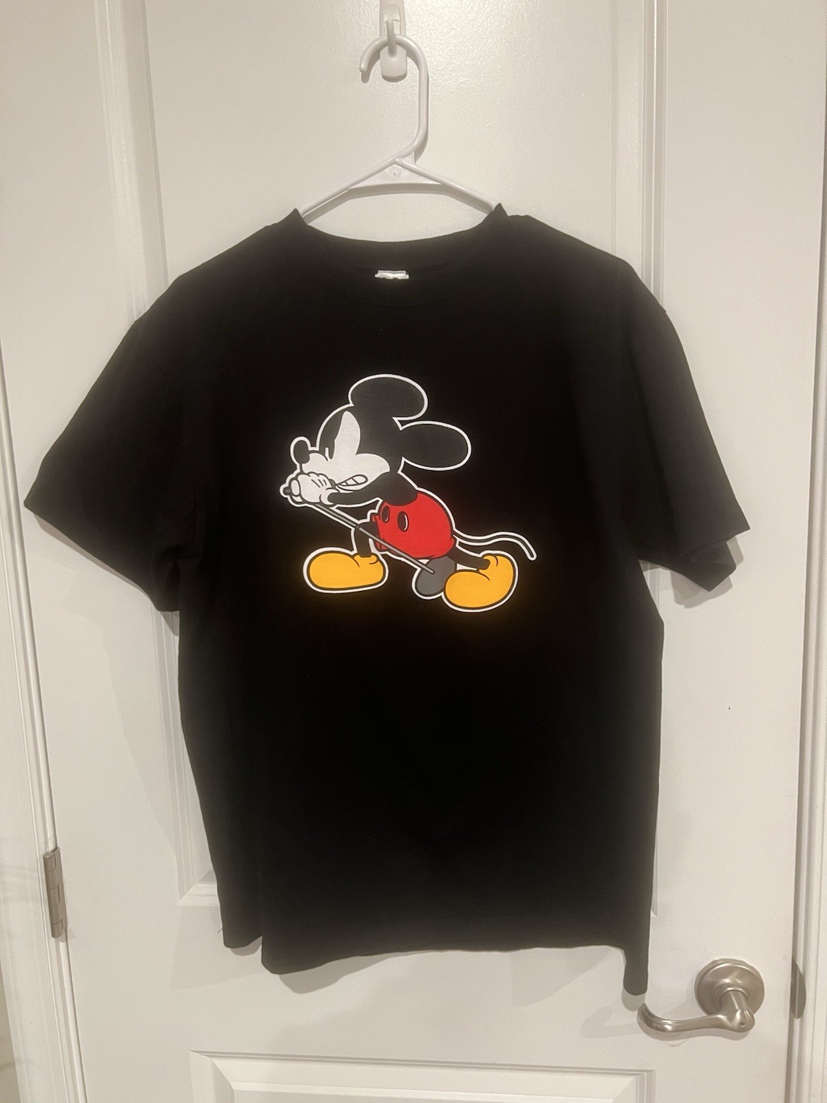 New Disney Number Nine Sz 3 – Med – Vedder Mickey Black TShirt, Tokyo Colab 2000