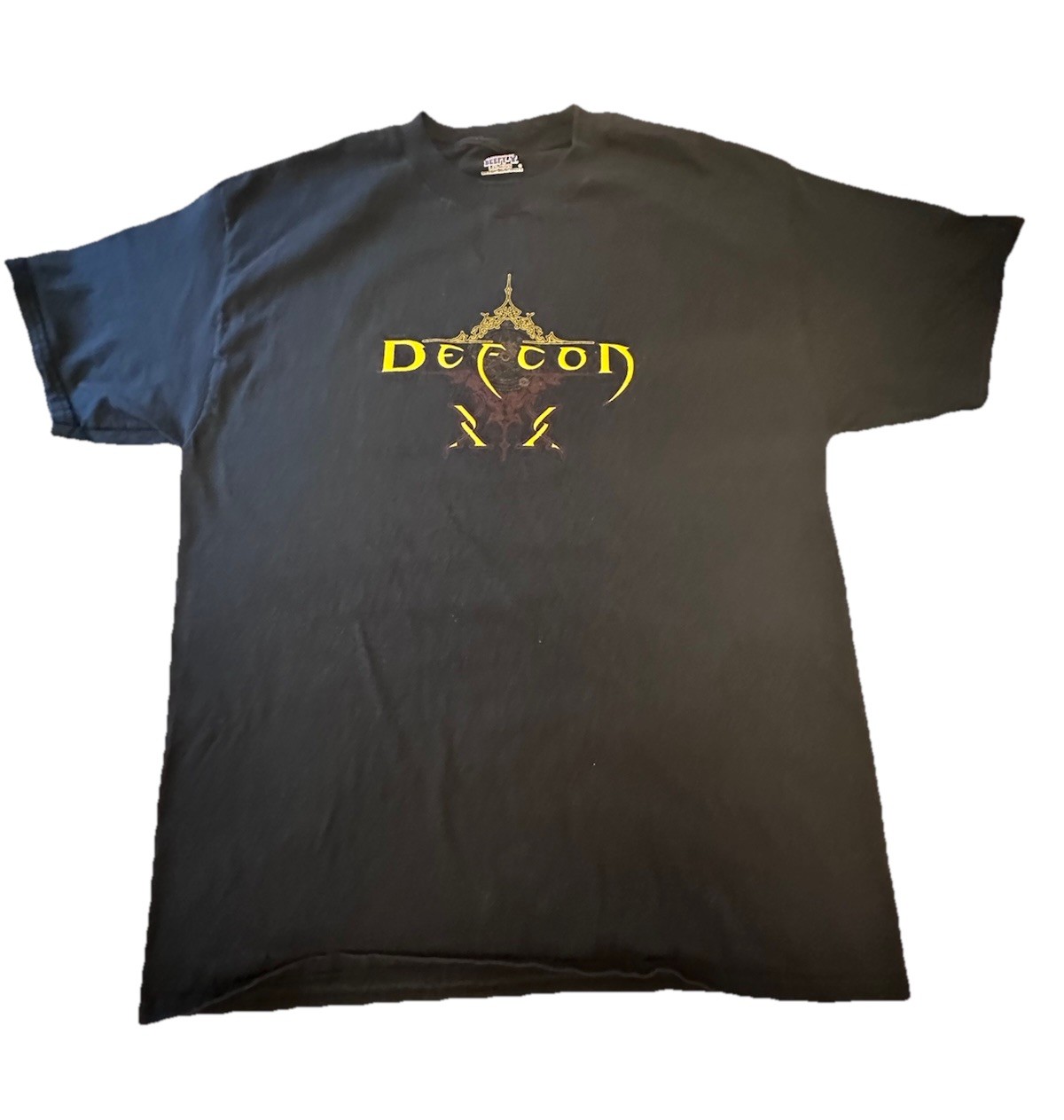 Def Con Hack Conference Vintage 2000s Black T-Shirt Size Large