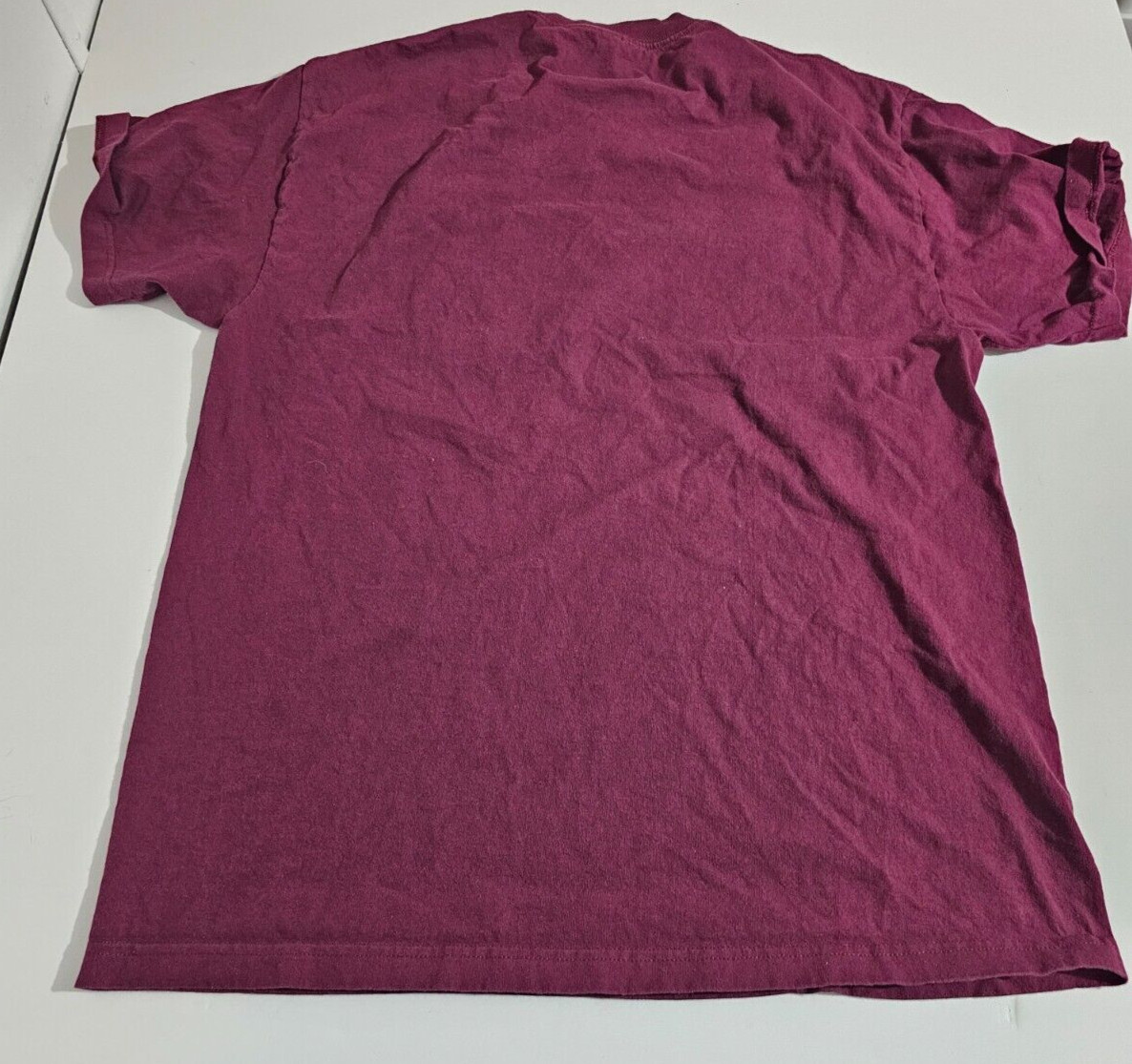 Self Made Savage Screen Printed Shirt Adult Tee Graphic , Size XL Cotton Maroon