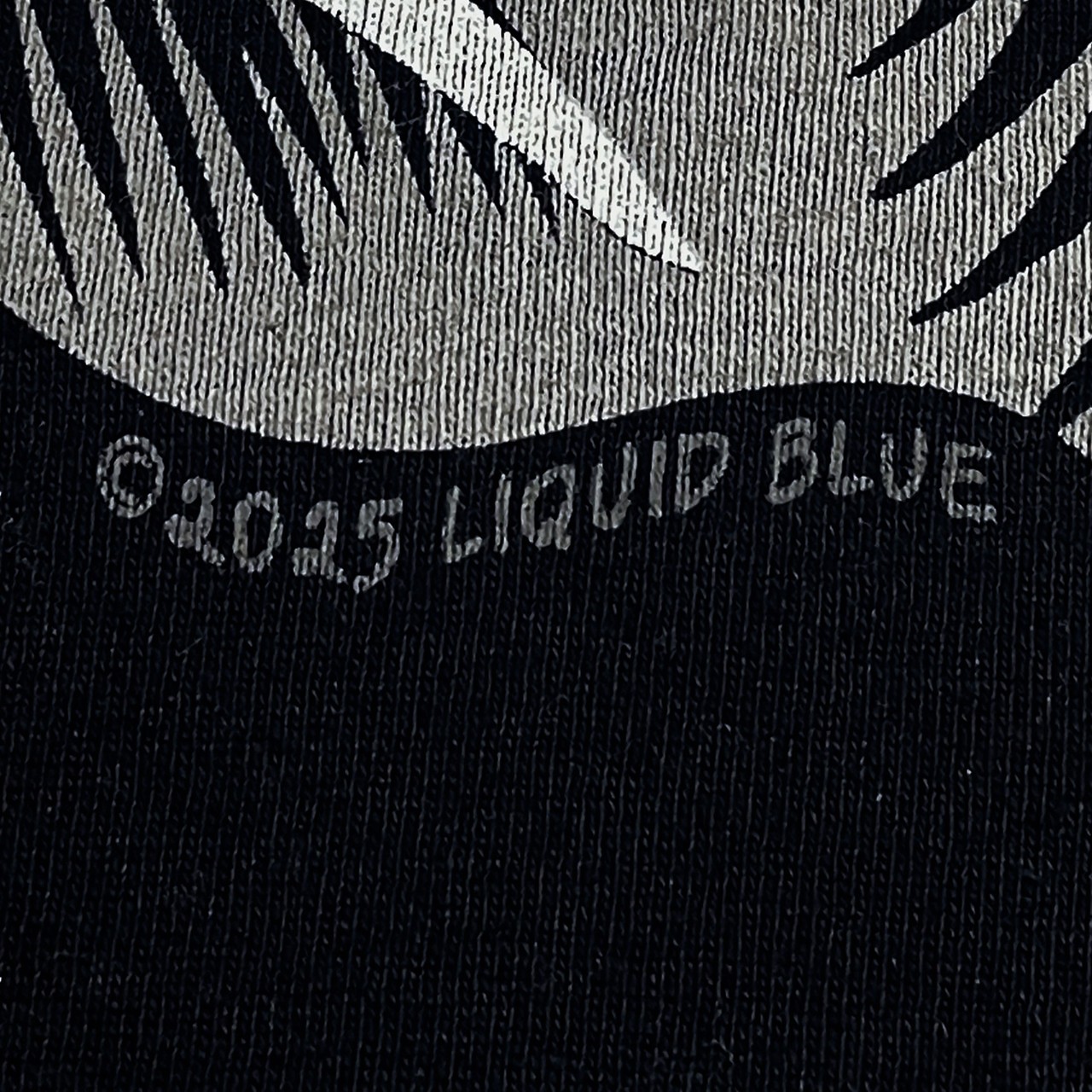 Jesus Ascension Black T-Shirt Liquid Blue