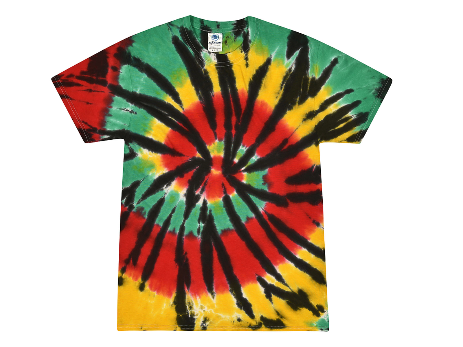 Multi-Color Rainbow New Tie Dye T-Shirts, Kids and Adult S to 5XL, Cotton 100%
