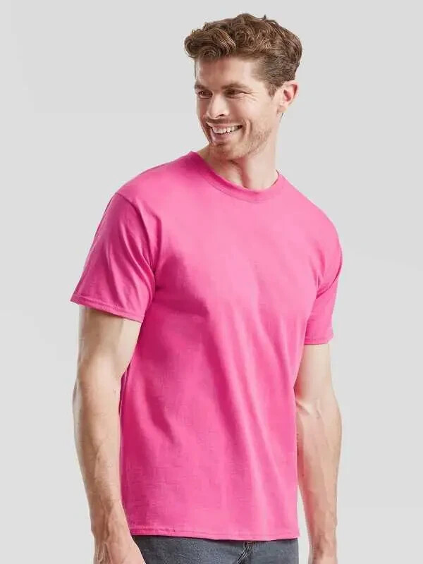 FRUIT OF THE LOOM Mens Half Sleeve T-Shirt 100% Cotton Crew Neck T-Shirt