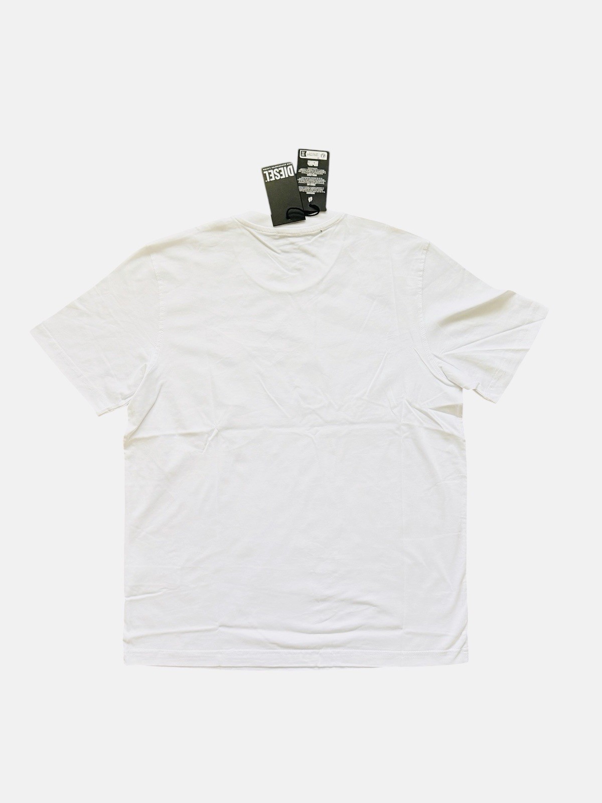Diesel T-Just K30 Maglietta T-Shirt White Logo Tee Men’s $80 Size L