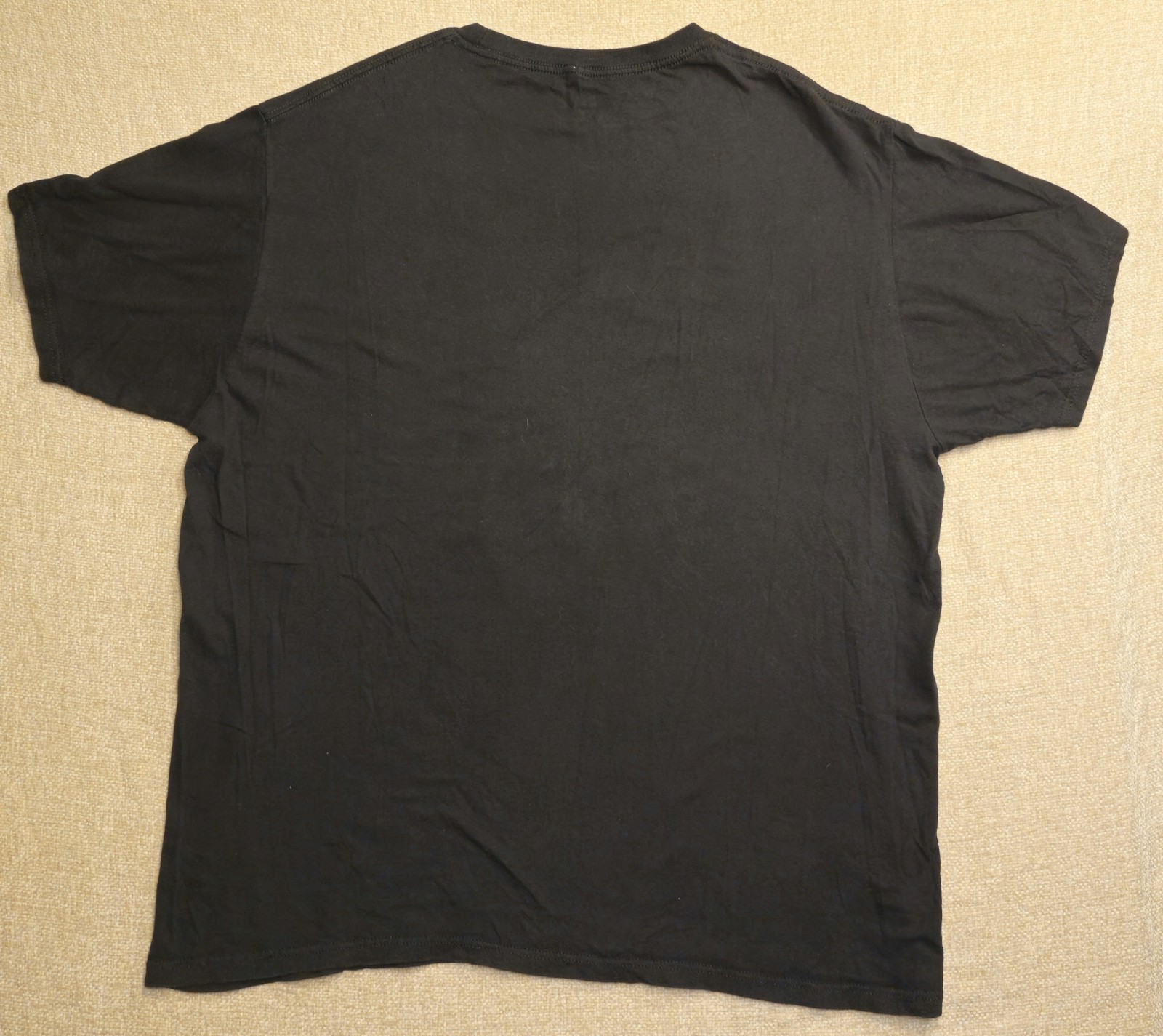 2022 Nirvana Smiley Reprint Shirt Black Graphi Print Crewneck Tee Mens XL