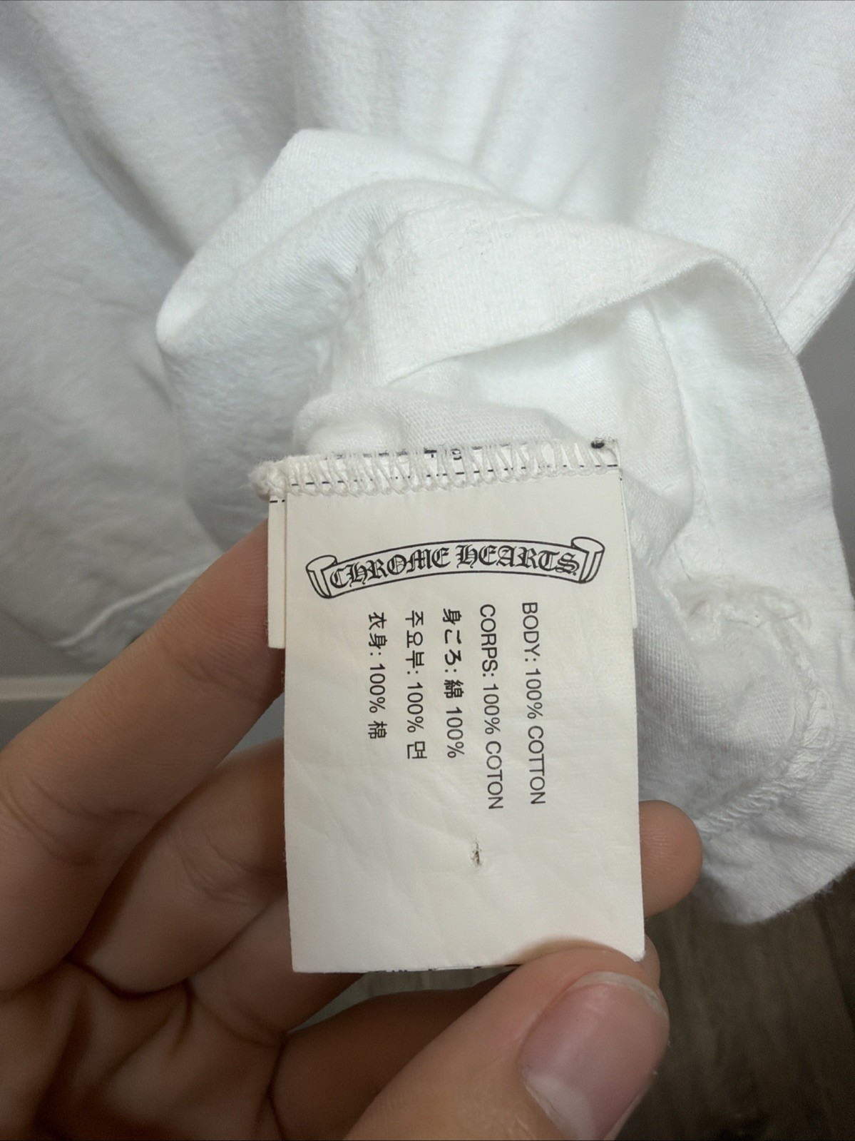 Chrome Hearts White ‘Welcome To Fabulous Las Vegas’ T-Shirt Size Medium