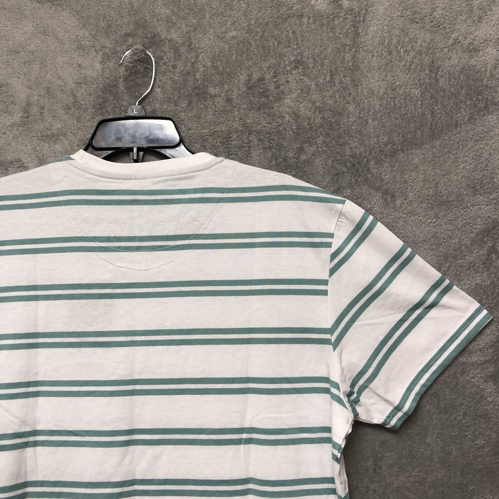 Regatta Sport Mens Shirt Extra Large Classic Fit Crew Neck Green White NEW