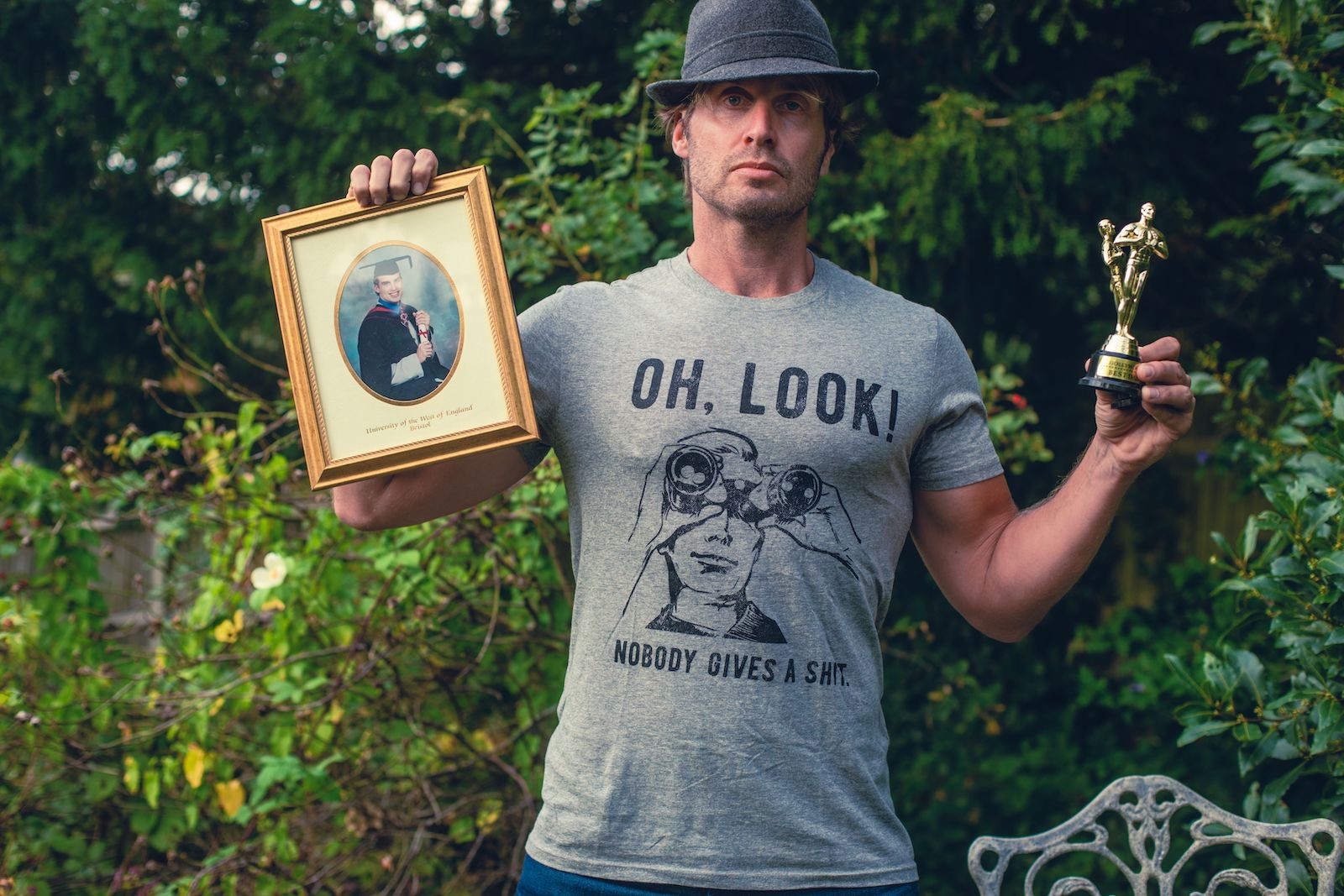 Mens Oh Look Nobody Gives A Tshirt Funny Sarcastic Mocking Novelty Graphic