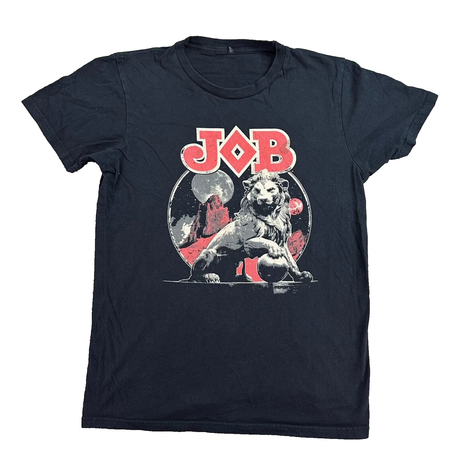 JOB Mens (Large) Rolling Papers Black Red Lion T-Shirt (S,M, L, 2XL avail)