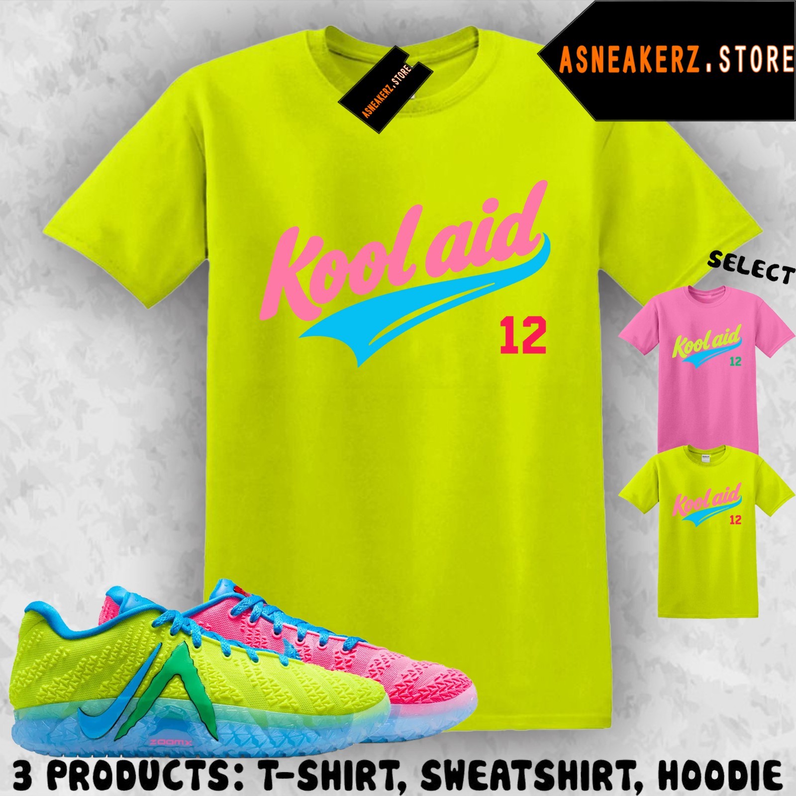 Tee Shirt Matching Ja 3 Kool Aid 2026 To Match Sneaker Jersey 12s T-Shirt