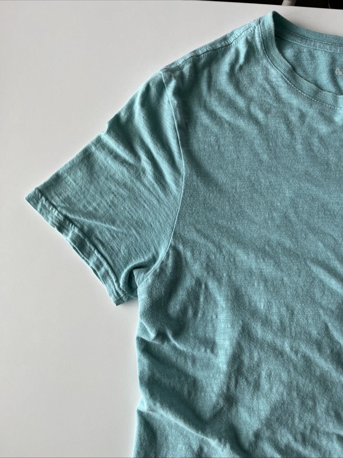 Goodfellow & Co Mens Medium Standard Fit Short Sleeve Pocket Cotton T Shirt Blue