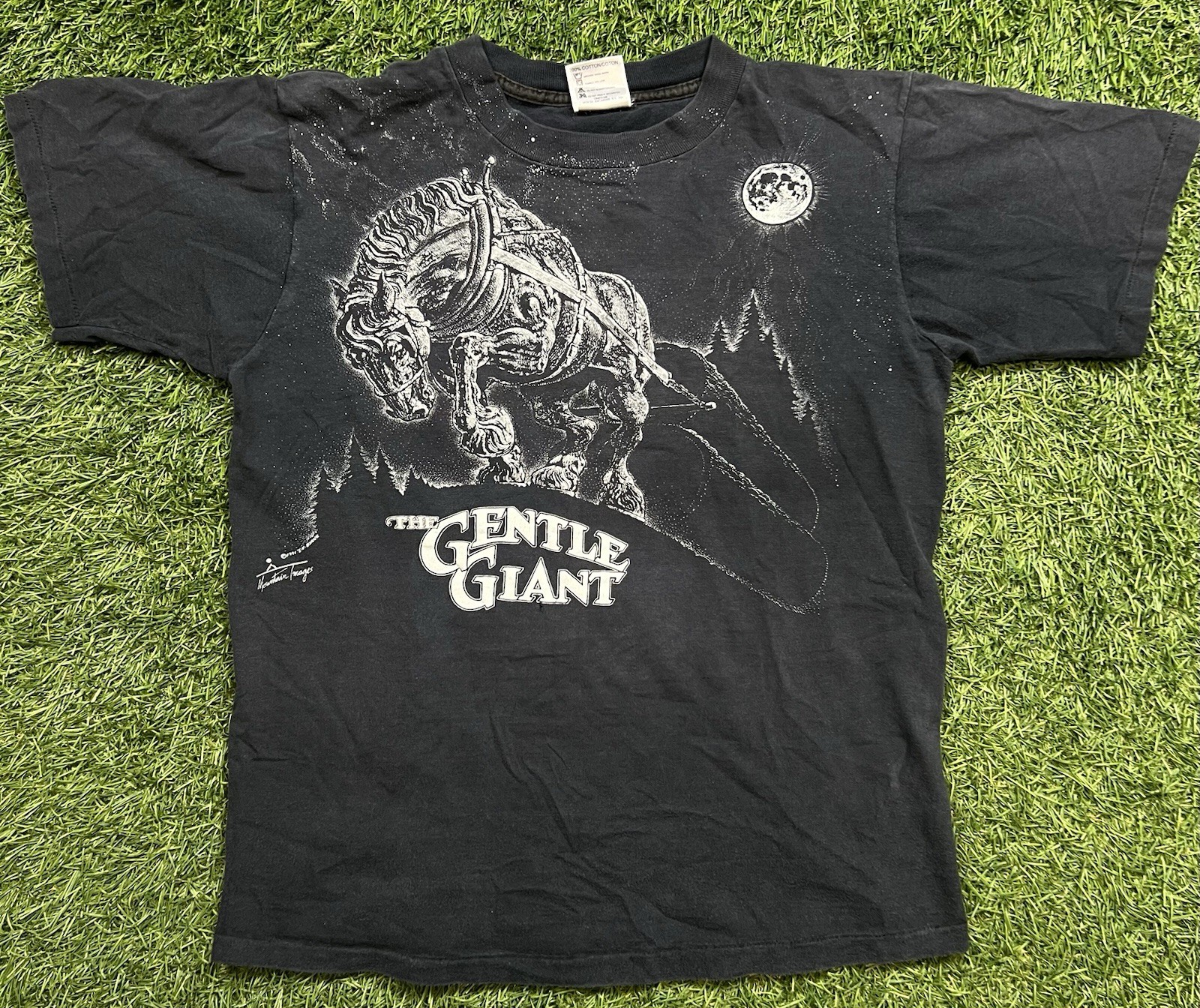 Clydesdale The Gentle Giant T-Shirt Men’s M Single Stitch USA Vintage 90s