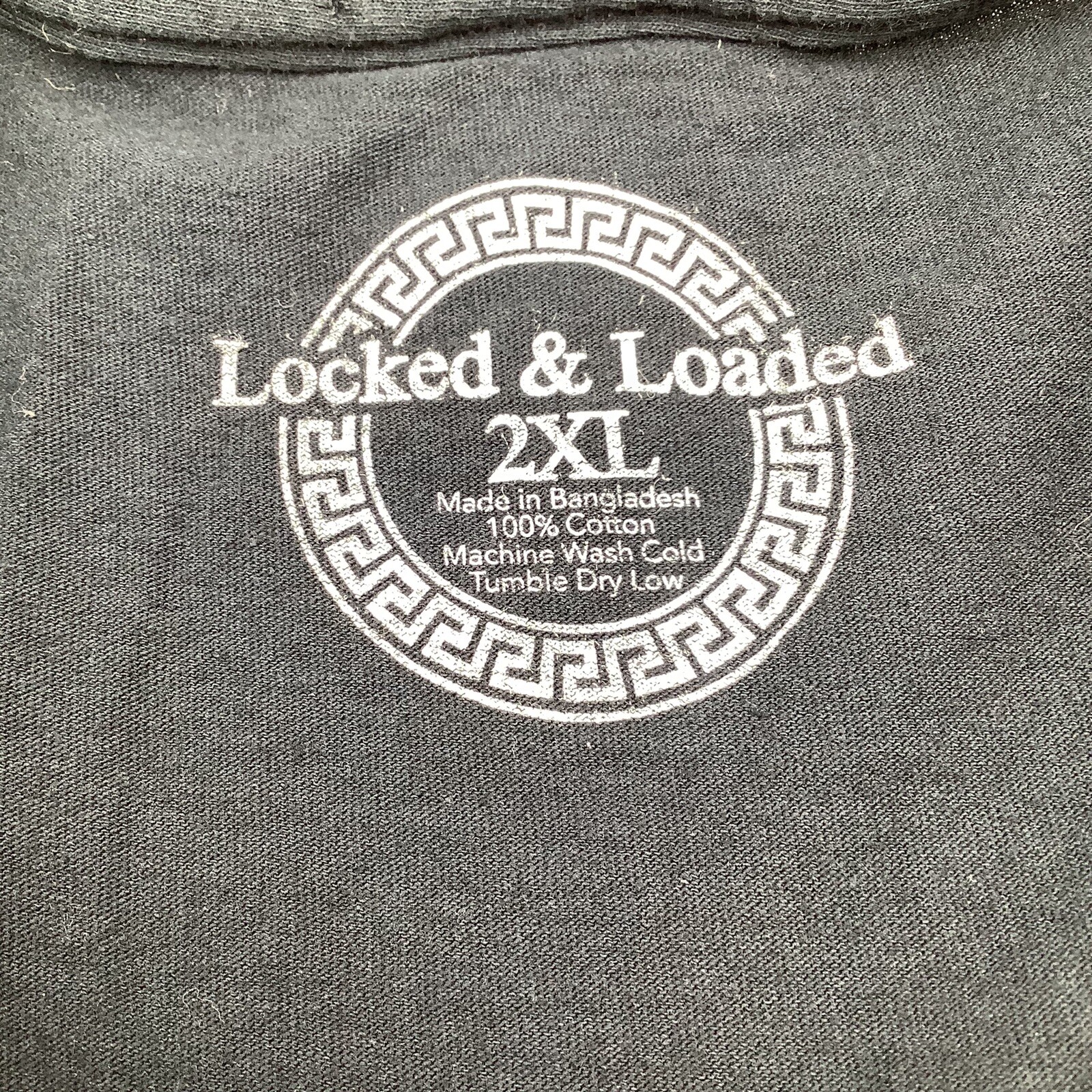 Locked & Loaded Hustle Mens Short Sleeve Black T Shirt 2XL