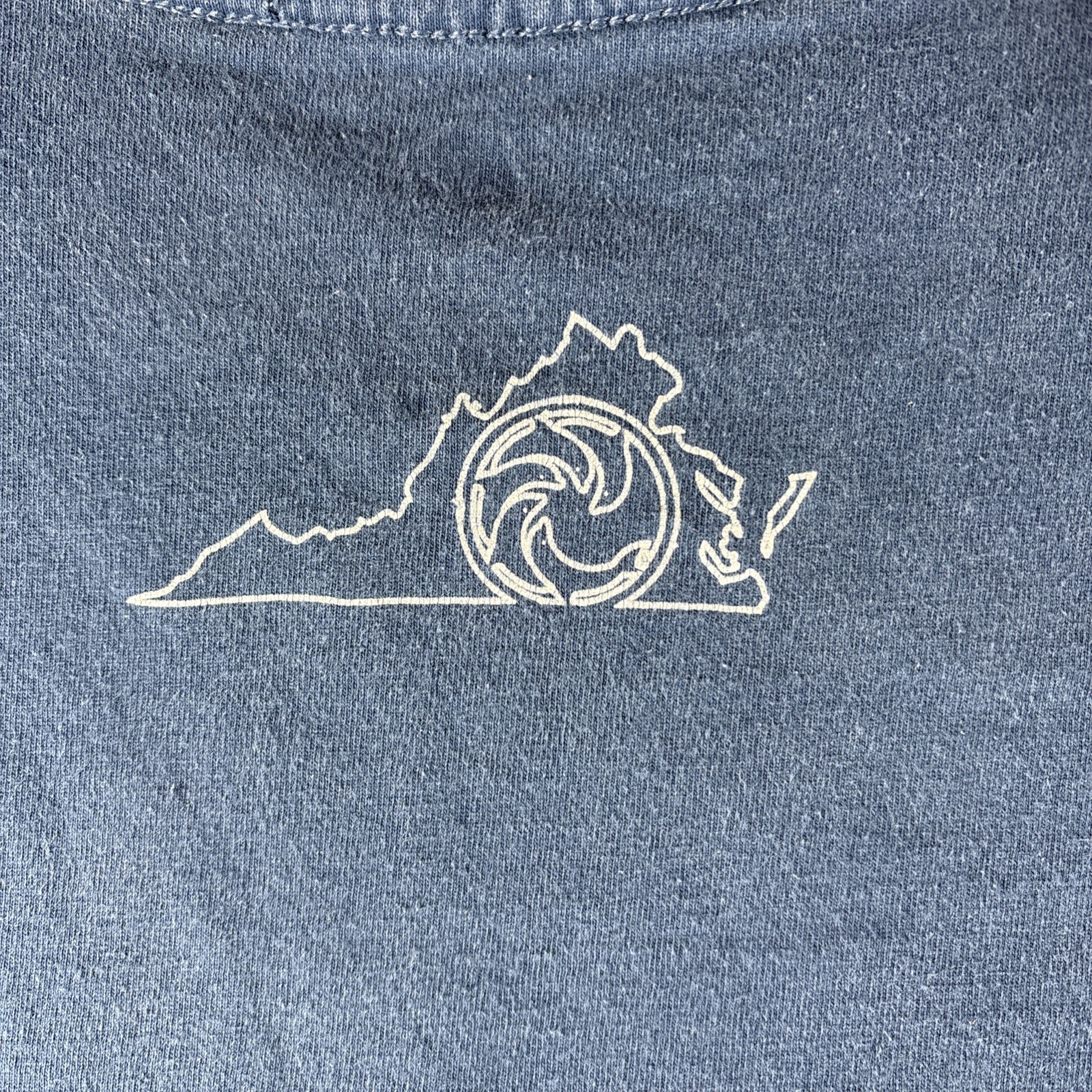 Wave Riding Vehicles (WRV) Virginia Mens Small Blue T-Shirt Surfing Casual