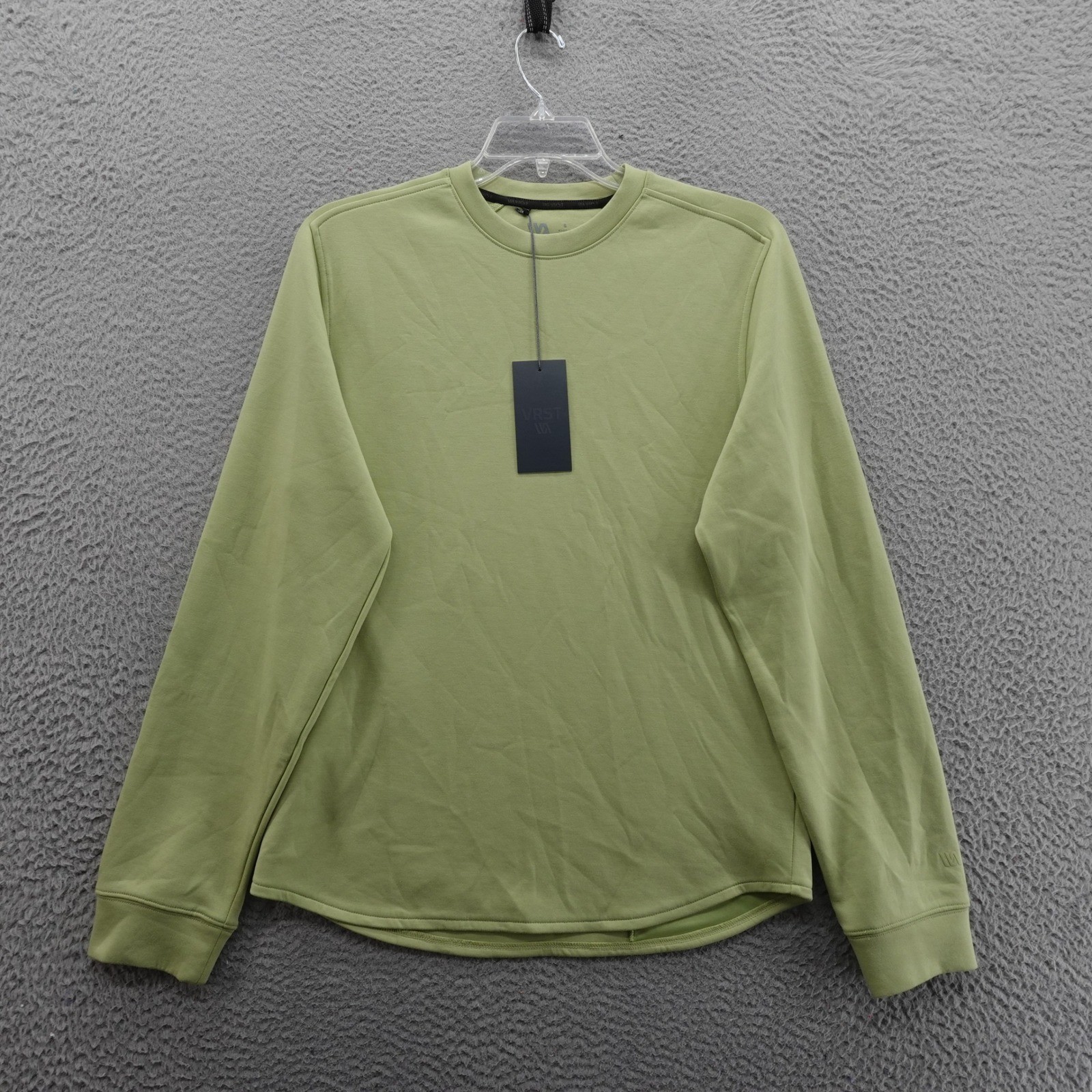 VRST Pinnacle Crewneck Long Sleeve Shirt Mens Small Green UV Wicking Anti Odor